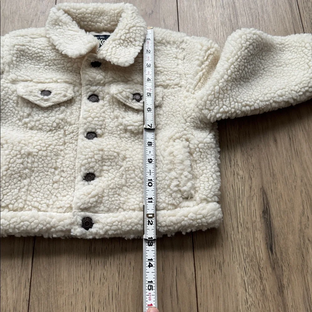 OshKosh B'gosh Teddy Fleece Cream Jacket Toddler 2T NWT New